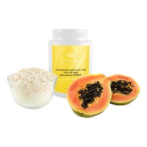Альгінатна маска з Папайя баночка 1000 г | alginate Papaya peel off 1000 g