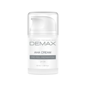 Демакс Крем з АХА - кислотами флакон з дозатором 50 мл  |  Demax AHA cream pre - peel preparation bottle with dispenser 50 ml