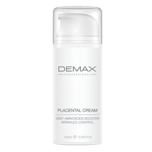 Демакс Плацентарний крем флакон з дозатором 100 мл  |  Demax Placental cream Deep aminoacids booster wrinkles control bottle with dispenser 100 ml