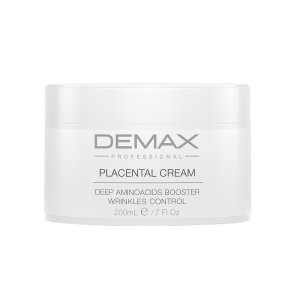Демакс Плацентарний крем банка 200 мл  |  Demax Placental cream Deep aminoacids booster wrinkles control bottle 200 ml